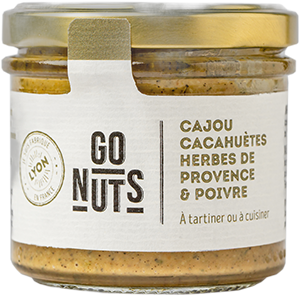 Tartinable cajou cacahuètes herbes de provence poivre bio - 100 g