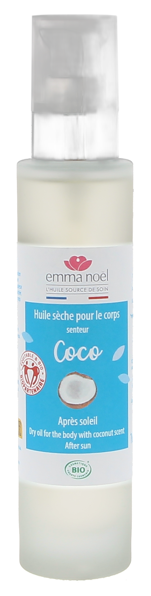 Huile sèche pour le corps senteur coco bio - 100 mL