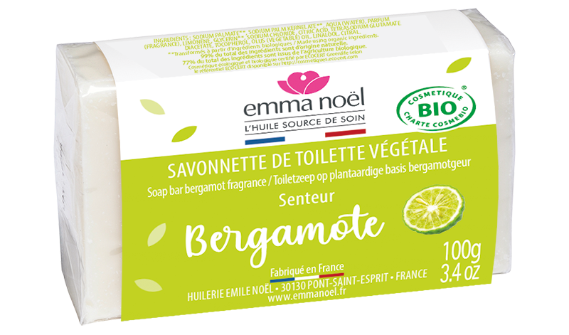 Savonnette bergamote bio - 100 g