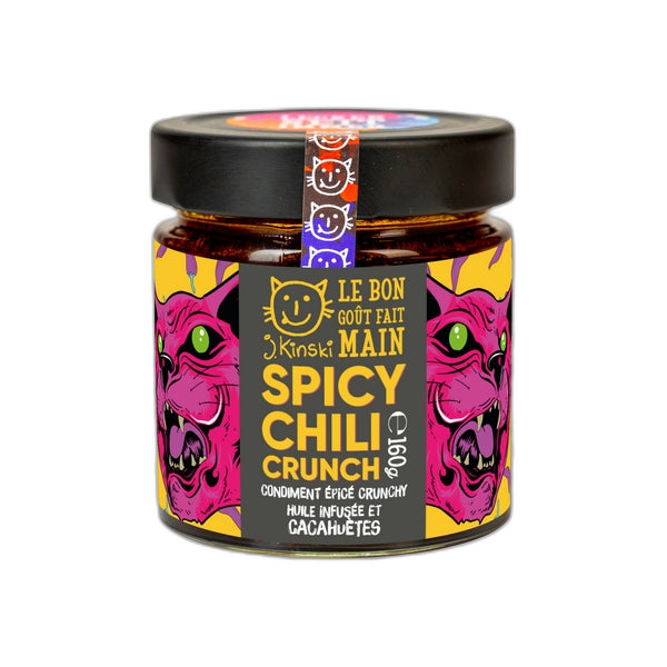 Huile épicée crunchy cacahuètes bio (vegan) - 160 g
