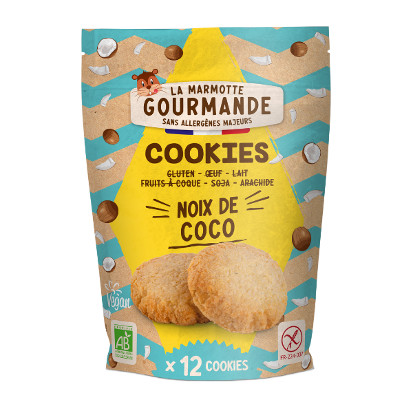 Cookies noix de coco sans allergène - 150 g