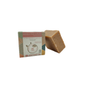 Savon crémeux visage rose de damas - exfoliant peaux sensibles (bande papier) - 90 g