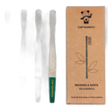 Brosse a dents adulte poils medium gravee cap bambou