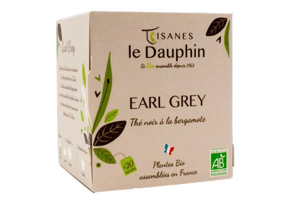Thé noir bio earl grey - 20 infusettes