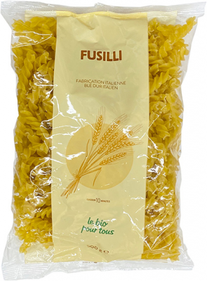Fusilli blancs origine italie - 500 g