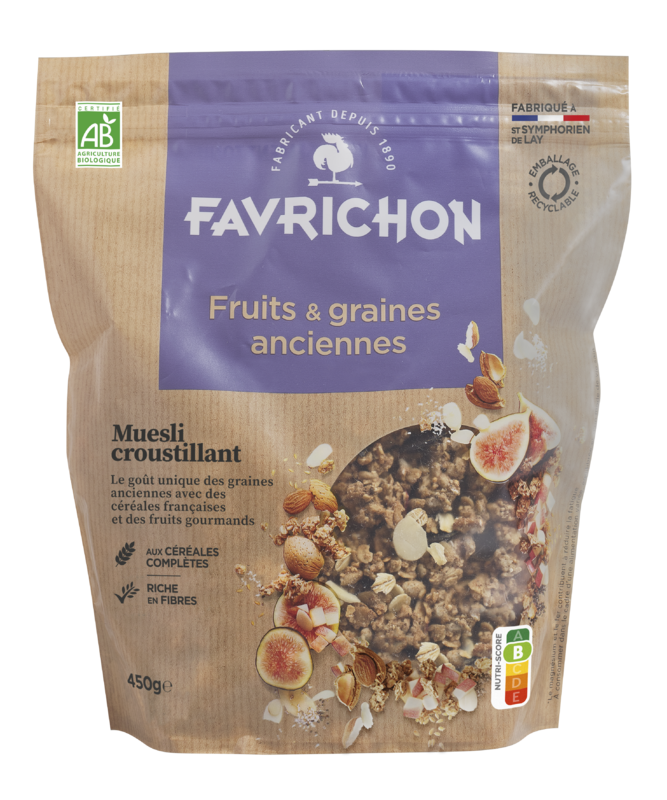 Muesli croustillant fruits & graines anciennes - 450 g
