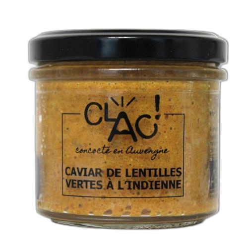 Caviar de lentilles vertes à l'indienne bio - 100 g