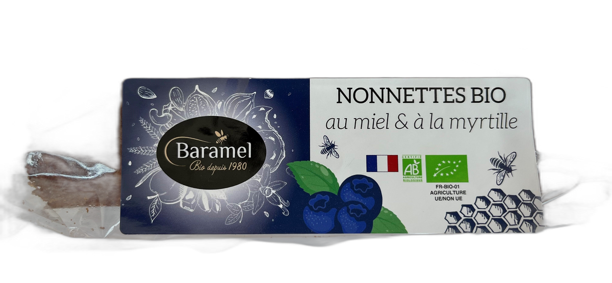 Nonnettes bio à la myrtille - 160g (5 pièces)