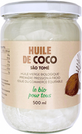Huile de coco vierge (origine Sao Tomé et Principe) - 500 mL