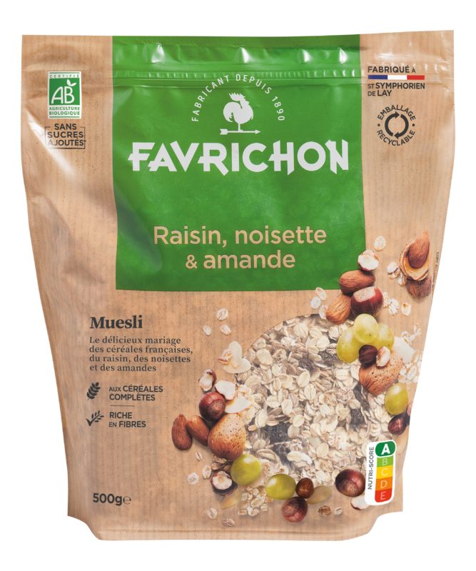 Muesli raisin, noisette & amande - 500 g