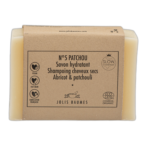 Savon hydratant & shampoing cheveux secs (n¬∞5 patchou) - 100 g
