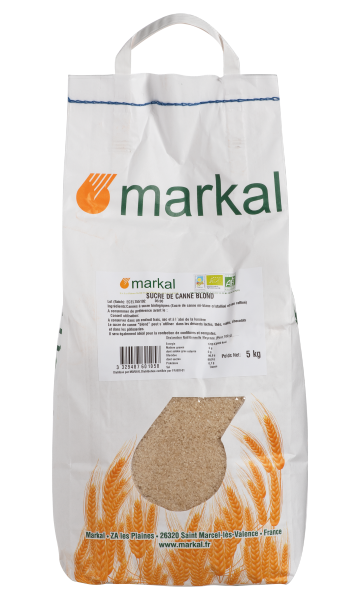 Sucre blond de canne bio Vrac - 5 kg
