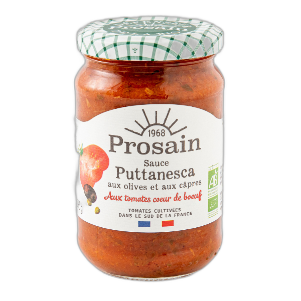 Sauce puttanesca aux tomates coeur de boeuf, olives et câpres - 295 g