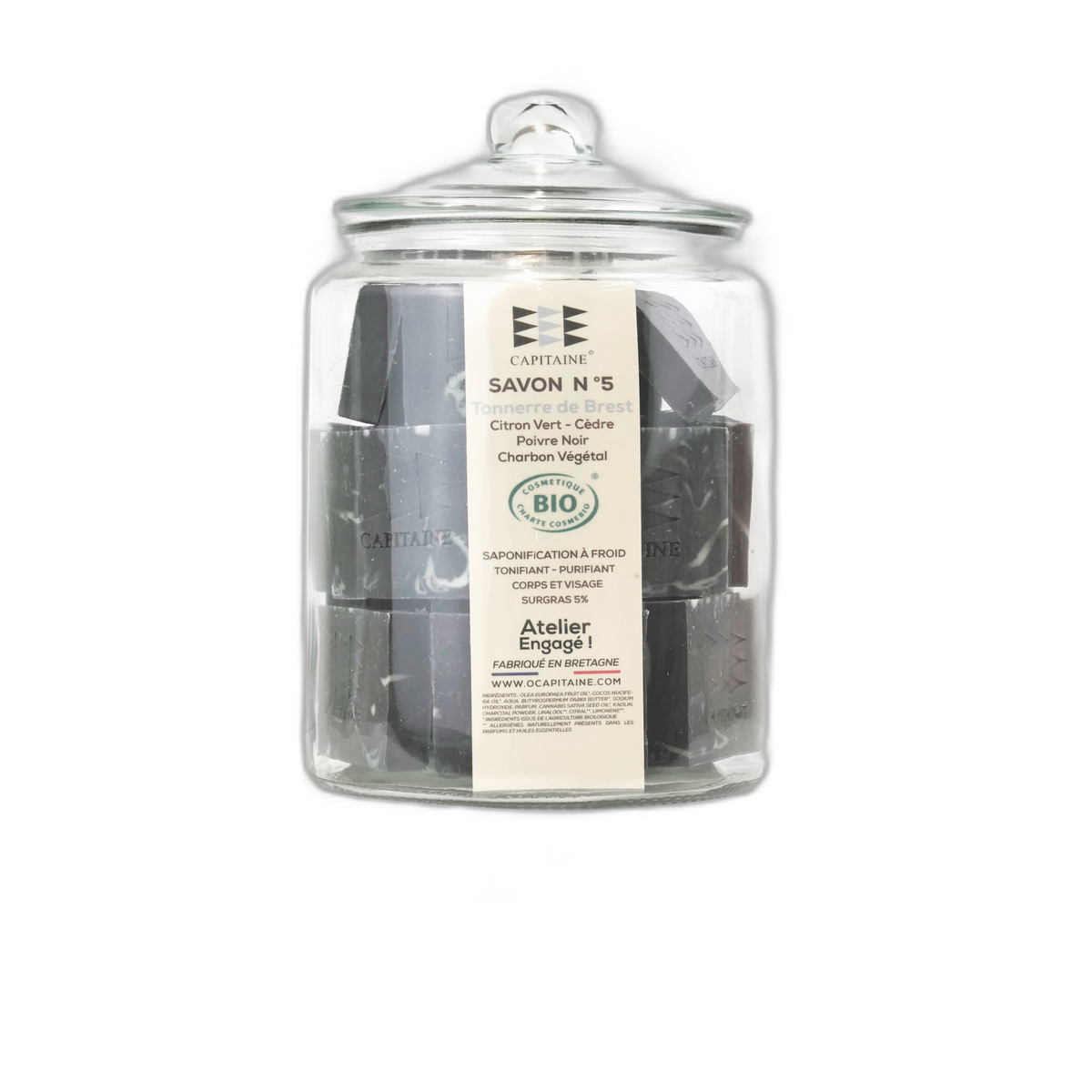 Savon purifiant bio + bocal - tonnerre de brest Vrac - 100 g