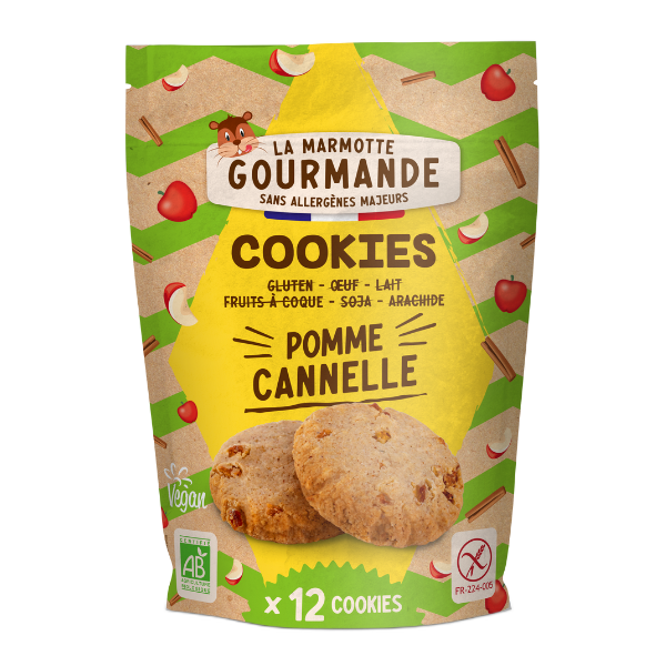 Cookies pomme cannelle sans allergène - 150 g