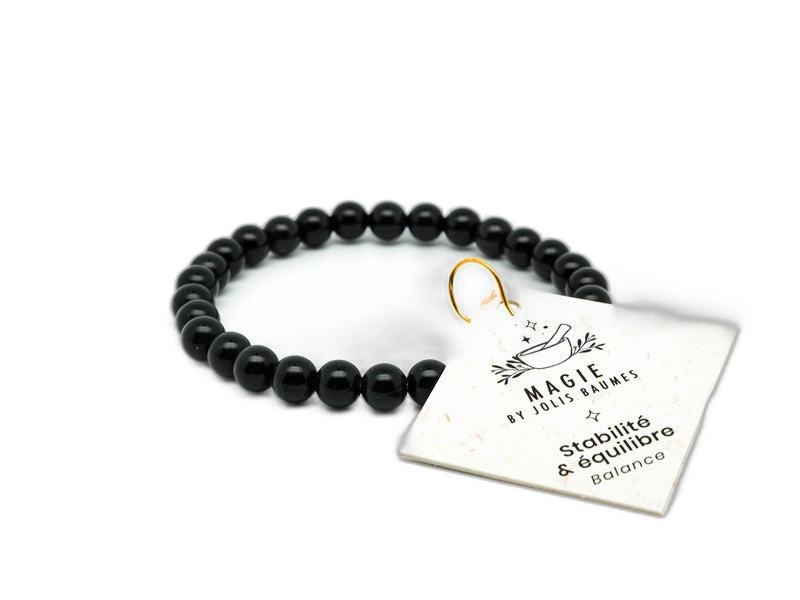 Bracelet equilibre obsidienne