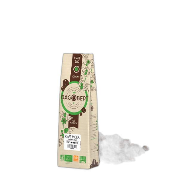 Mélange café moka Guji 100% arabica, bio et équitable - grains (origine Ethiopie) - 250 g