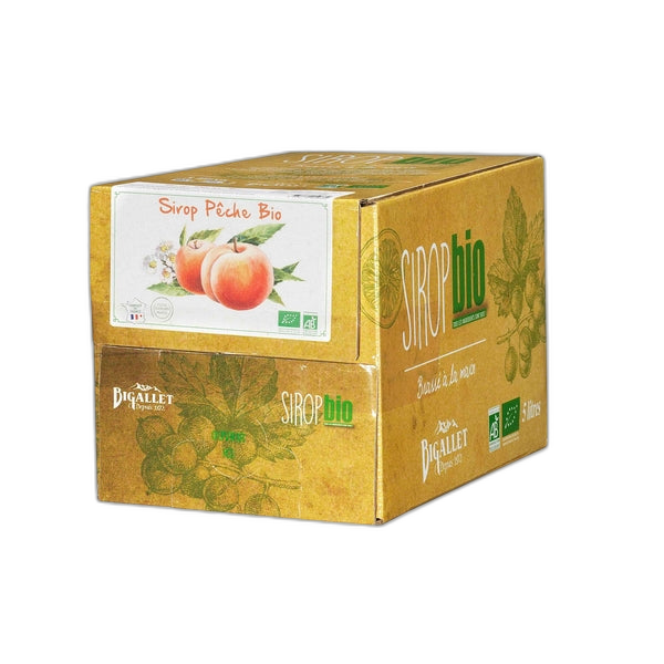Sirop p√™che bio Vrac - Bib 5L