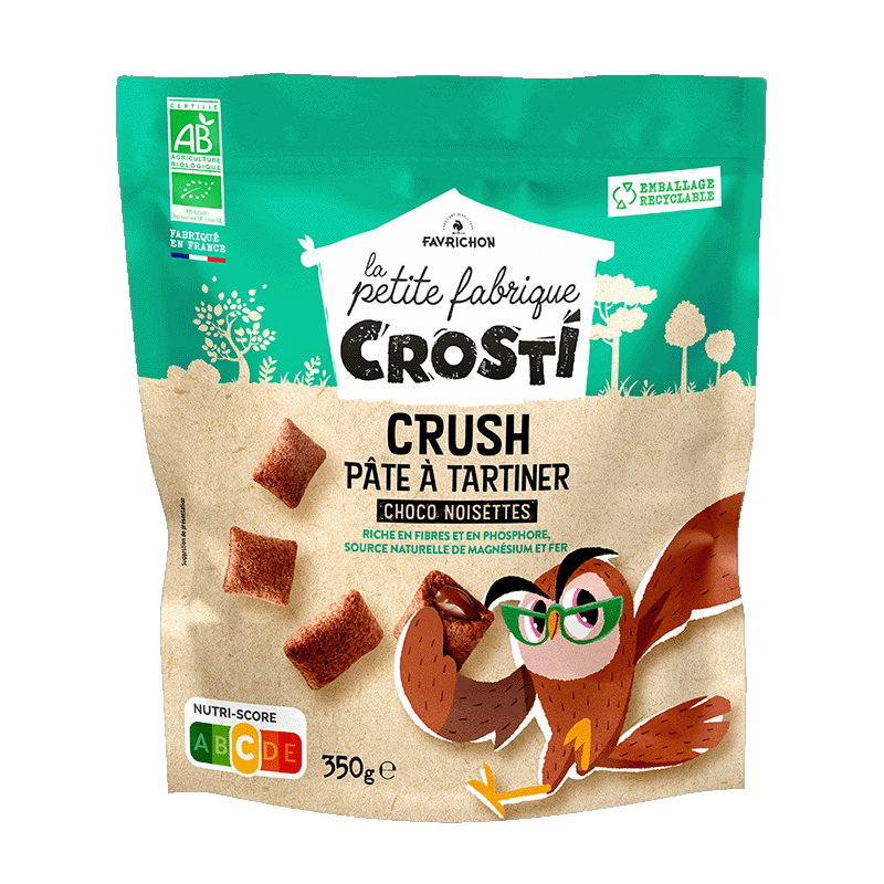 Crosti crush pâte à tartiner choco noisettes - 350 g