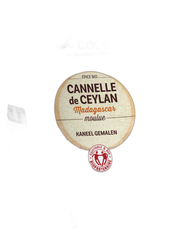 Cannelle en poudre biopartenaire (sachet économique) (origine Madagascar) - 100g