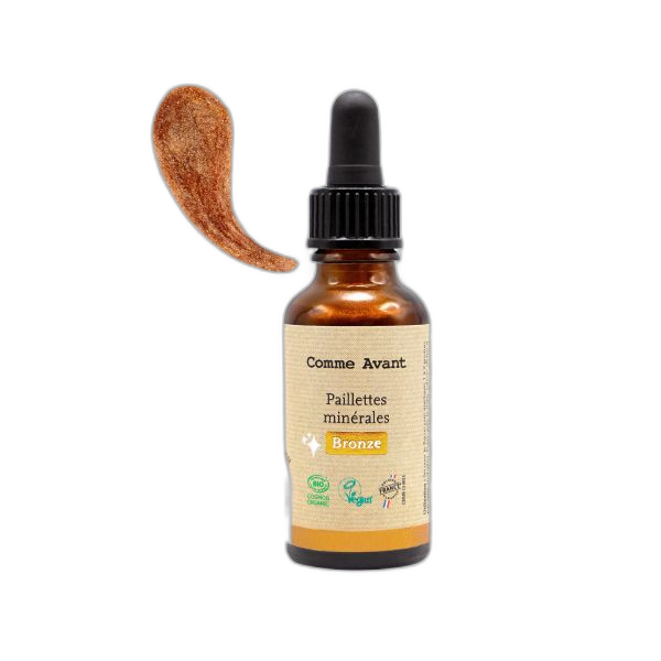 Paillettes minérales bronze (corps & visage) - 30 mL