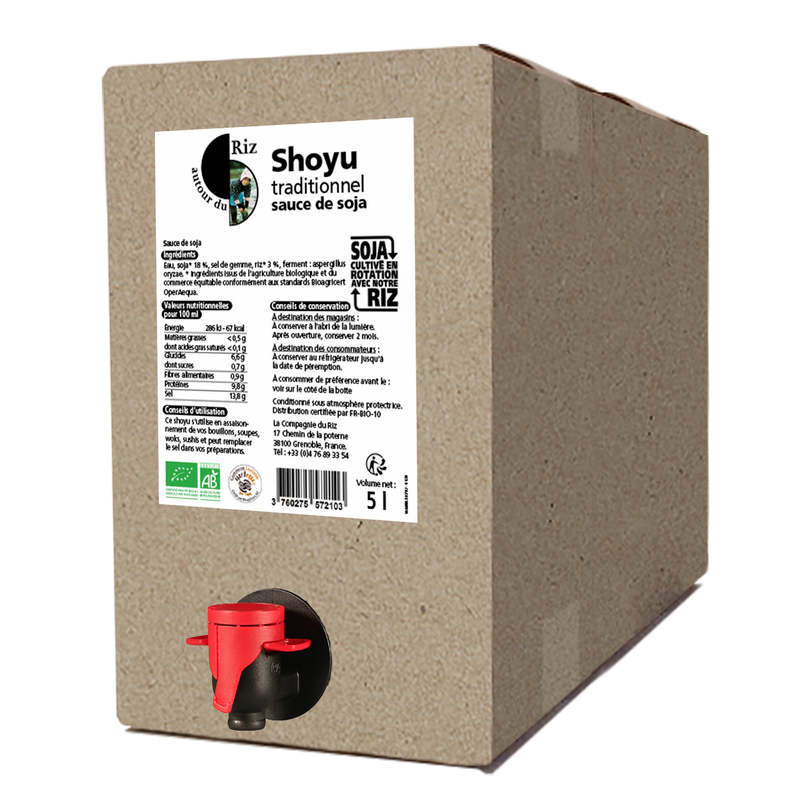 Sauce soja shoyu bio équitable Vrac - 5 L