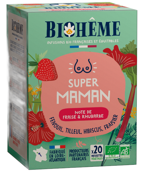Infusion super maman bio (vitalité, détente) (origine France) - 20 infusettes