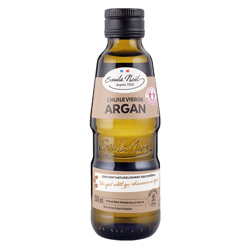 Huile vierge d'argan bio équitable alimentaire - 250 ml