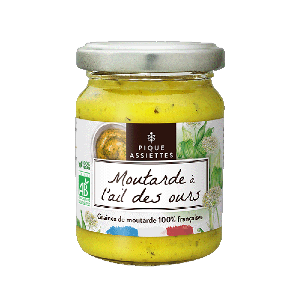 Moutarde à l'ail des ours 100% graines françaises bio - 125 g
