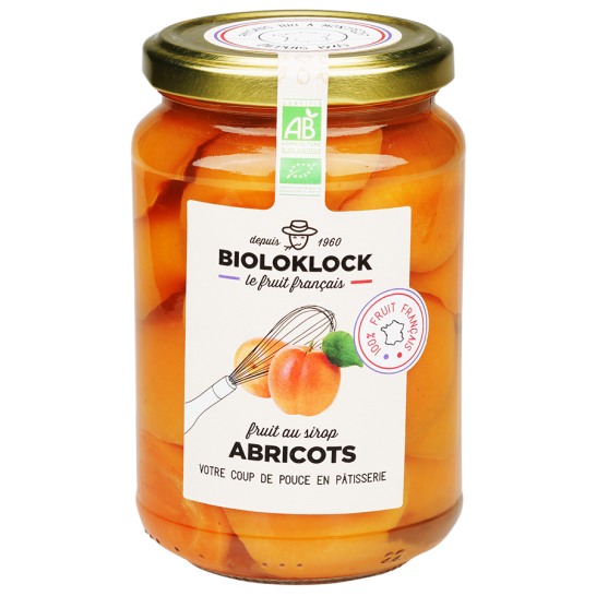 Abricots bio au sirop (origine France) - 360 g
