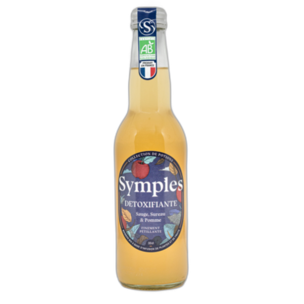 Infusion pétillante détoxifiante bio - 33 cl