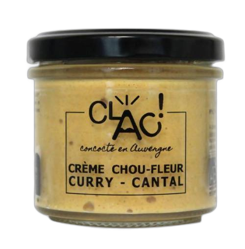 Crème de chou fleur curry et cantal bio - 100 g