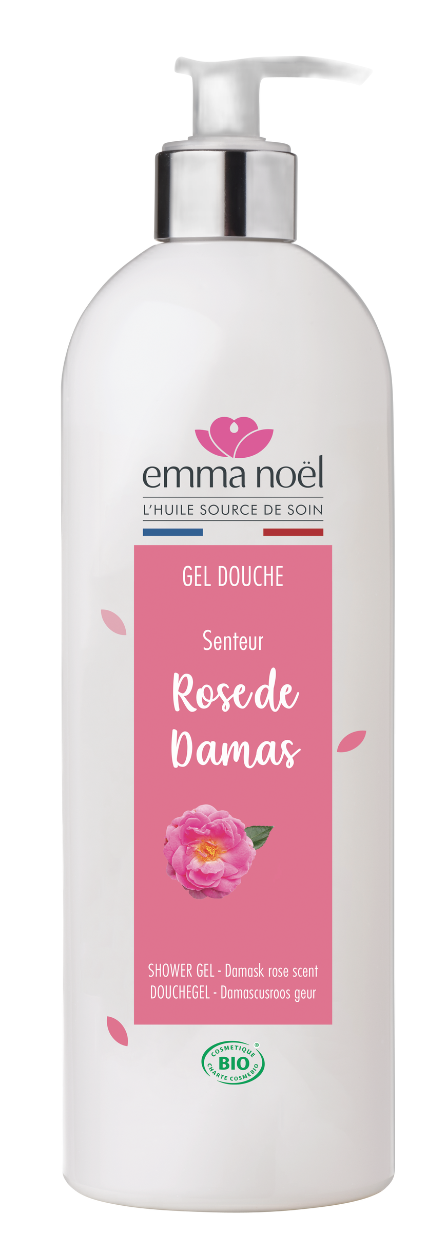 Gel douche rose de damas bio - 1 L