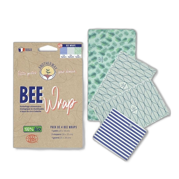 Emballages alimentaires à la cire d'abeille bio (s2ml)
