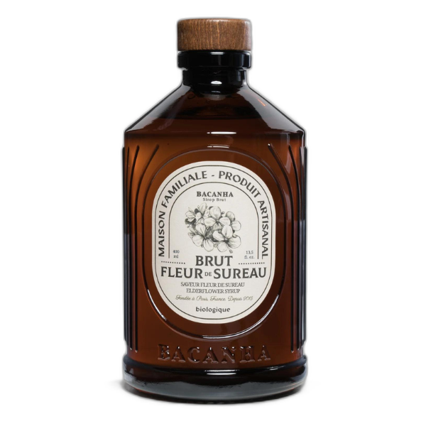 Sirop saveur fleur de sureau brut bio - 400 ml