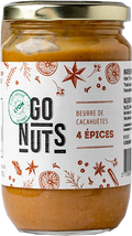 Beurre de cacahuètes 4 épices bio (origine Egypte) - 270 g