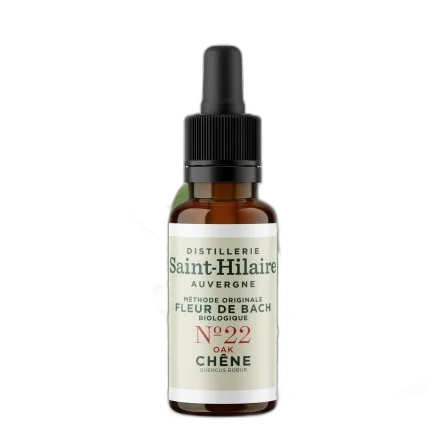 fleur de bach chene n¬∞22 bio (oak) - 20 ml