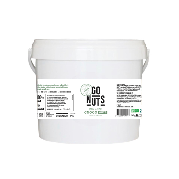 Pâte à tartiner choco nuts bio (75% de fruits secs) Vrac - 5 kg