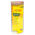 Bocal verre couvercle bois - 1.4 L