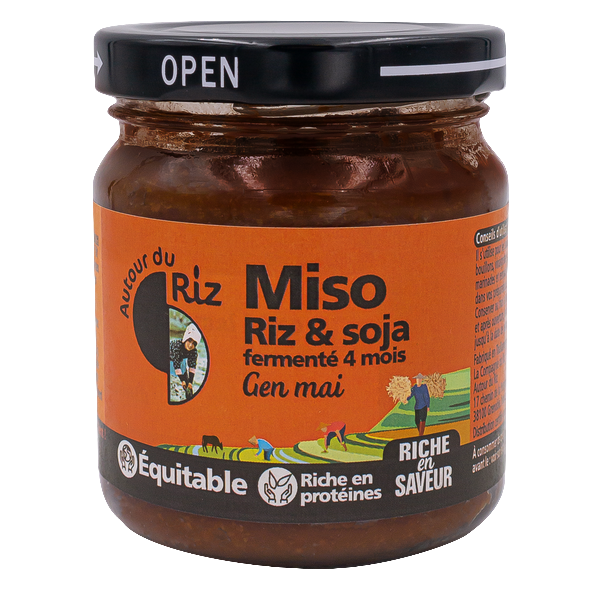 Miso de riz complet pasteurisé gen mai bio équitable - 200 g