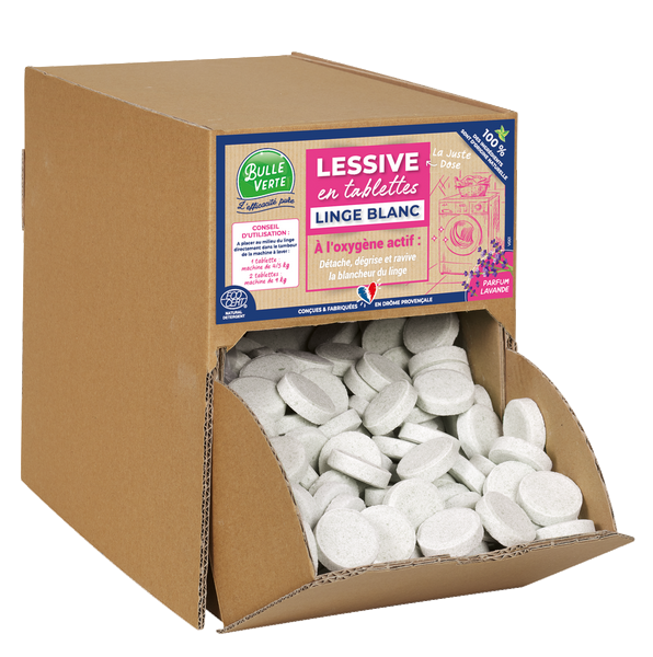 Lessive linge blanc en tablette Vrac - 571 tablettes