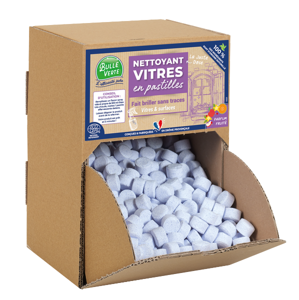 Nettoyant vitres en pastille à diluer Vrac - 400 pastilles