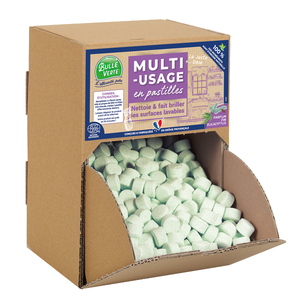 Nettoyant multi-usages en pastille à diluer Vrac - 400 pastilles