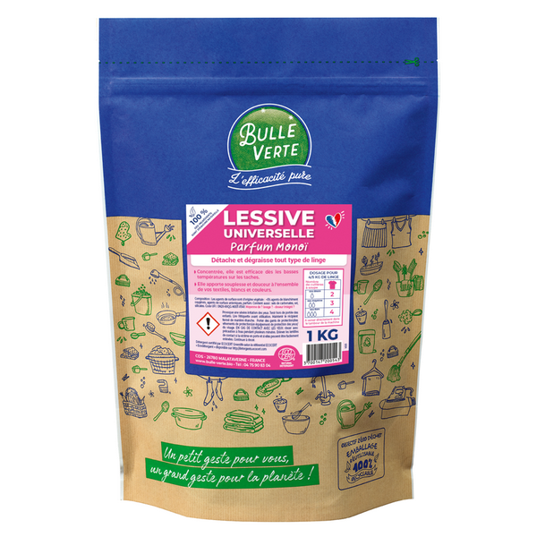 Lessive poudre universelle au mono√Ø - 1 kg