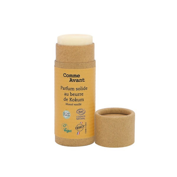 Parfum solide au beurre de kokum - monoï vanillé - version 2 - 20 g