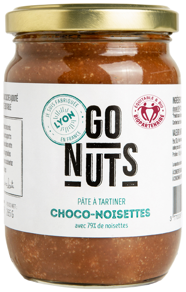 Pâte à tartiner choco 79% noisettes bio - 265 g