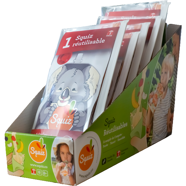 Gourdes réutilisables Koala (prèt à vendre) - 8 x 130 mL