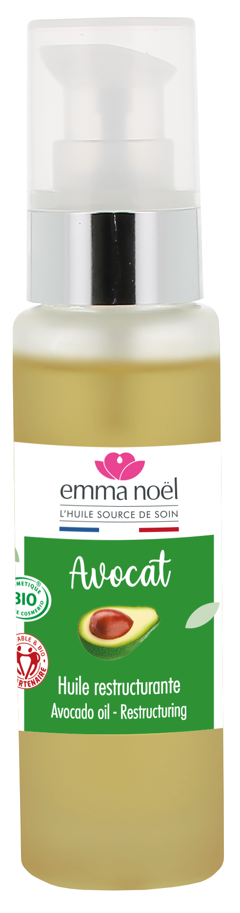 Huile vierge d'avocat bio - 50 mL