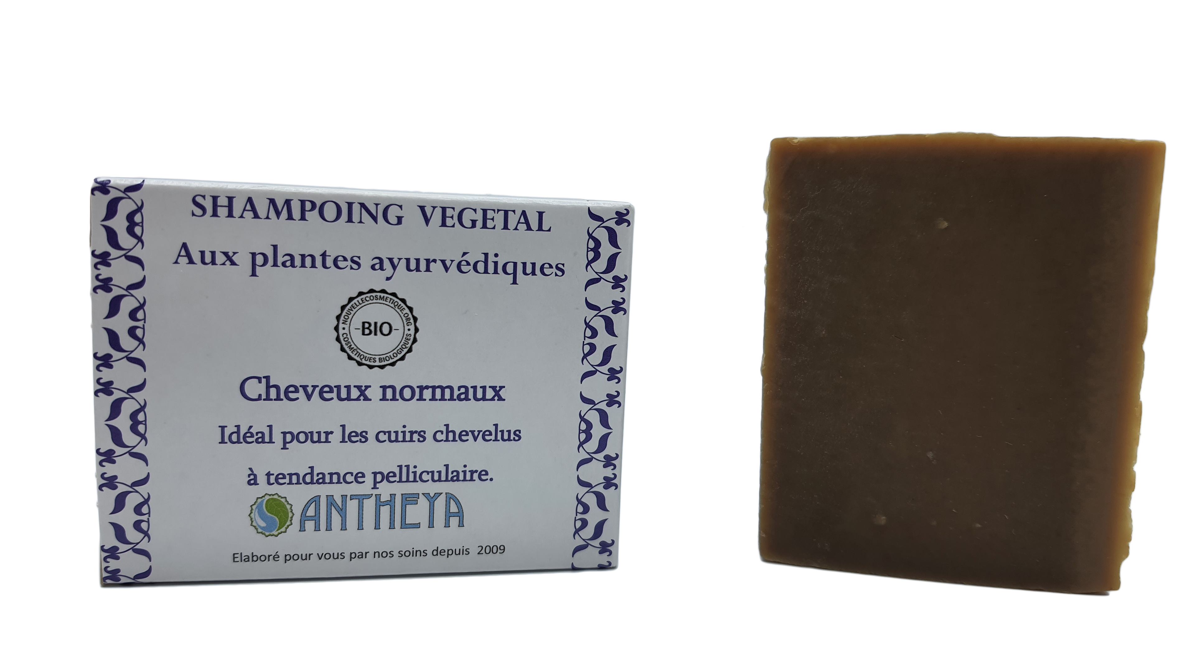 Shampoing solide basilic sacré/neem - anti-pellicules et démangeaisons (boîte) - 100 g