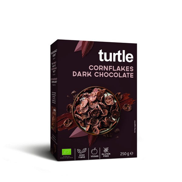 Cornflakes enrobes de chocolat noir, bio et sans gluten - 250 g